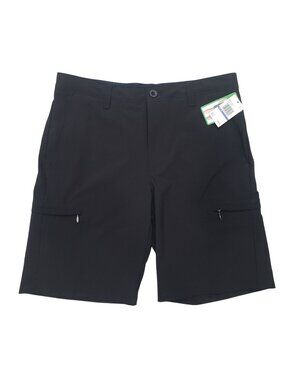 Izod Golf Cargo Shorts Swing Flex 9" Stretch 6 Pocket Black Mens Size 30 NWT $70